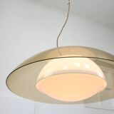 Rare UFO Space Age Lamp from Guzzini in Light Brown, 1970s