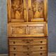 Secretary with three bodies in walnut from the Louis XVI period.