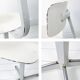 Mid Century Chaise d'école Chaise d'enfant Blanc Bois Métal Vintage Rétro C