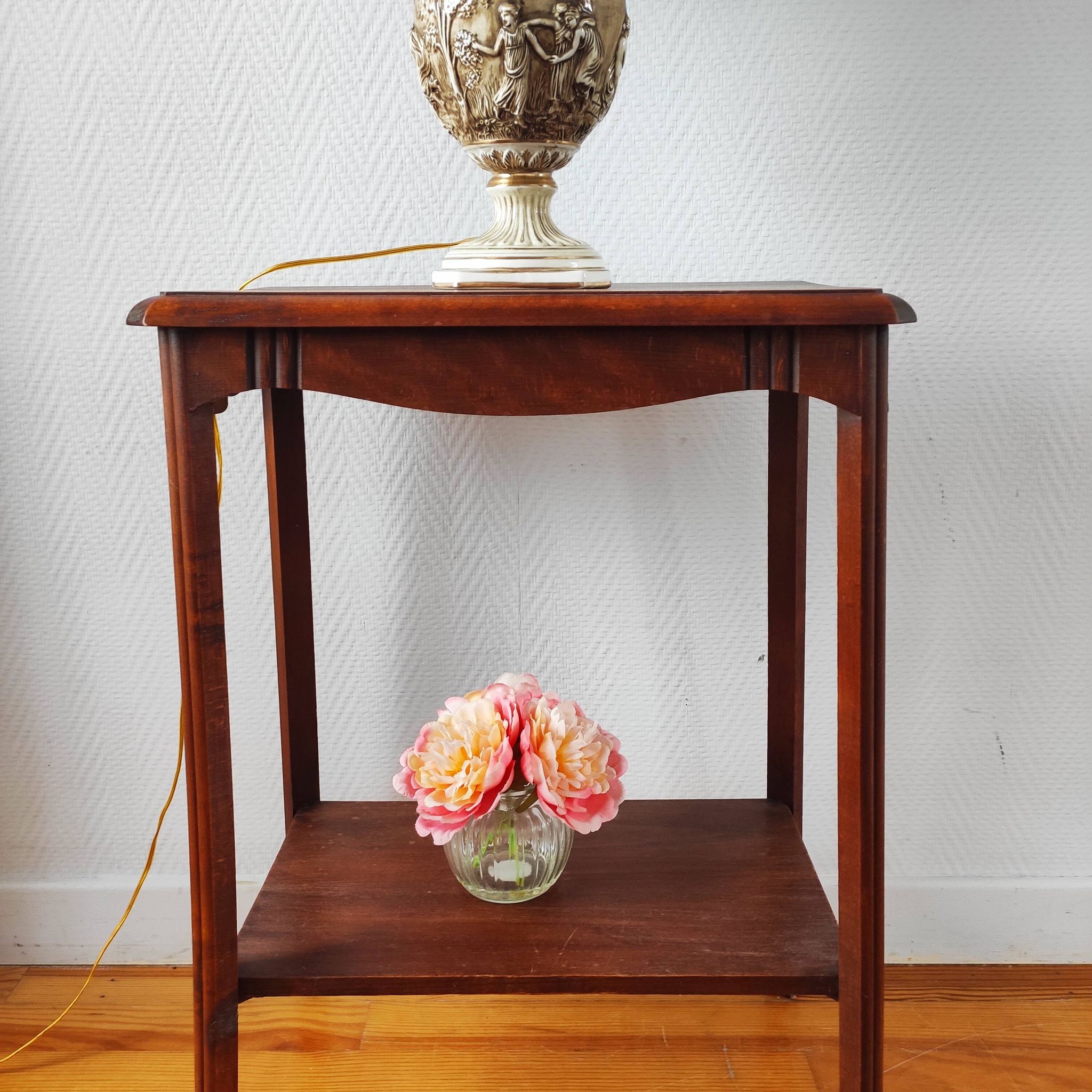 Console en bois massif de style Art Déco, 1930-40