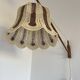 Mid-Century Modern Teak and Sisal Swing-Arm Wall Lamp, 1960s