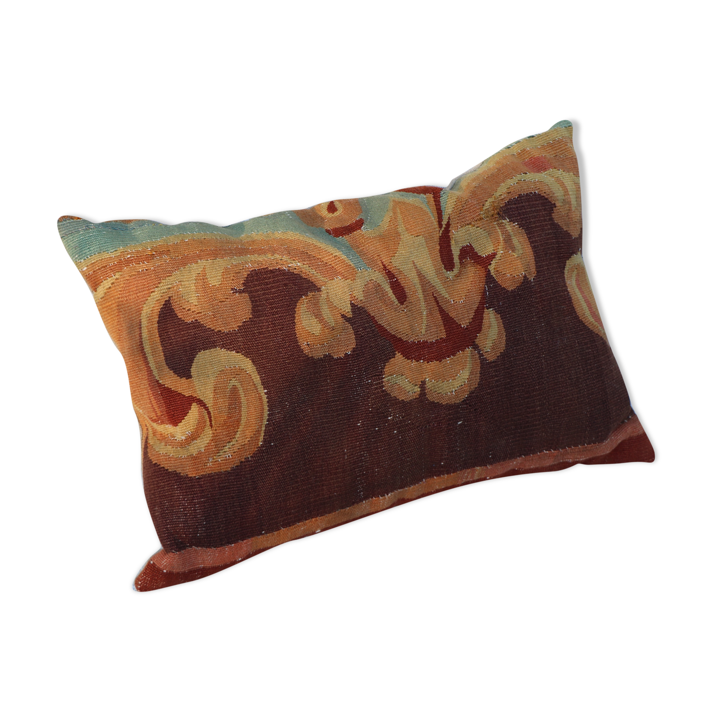 Aubusson 19th castle cushion