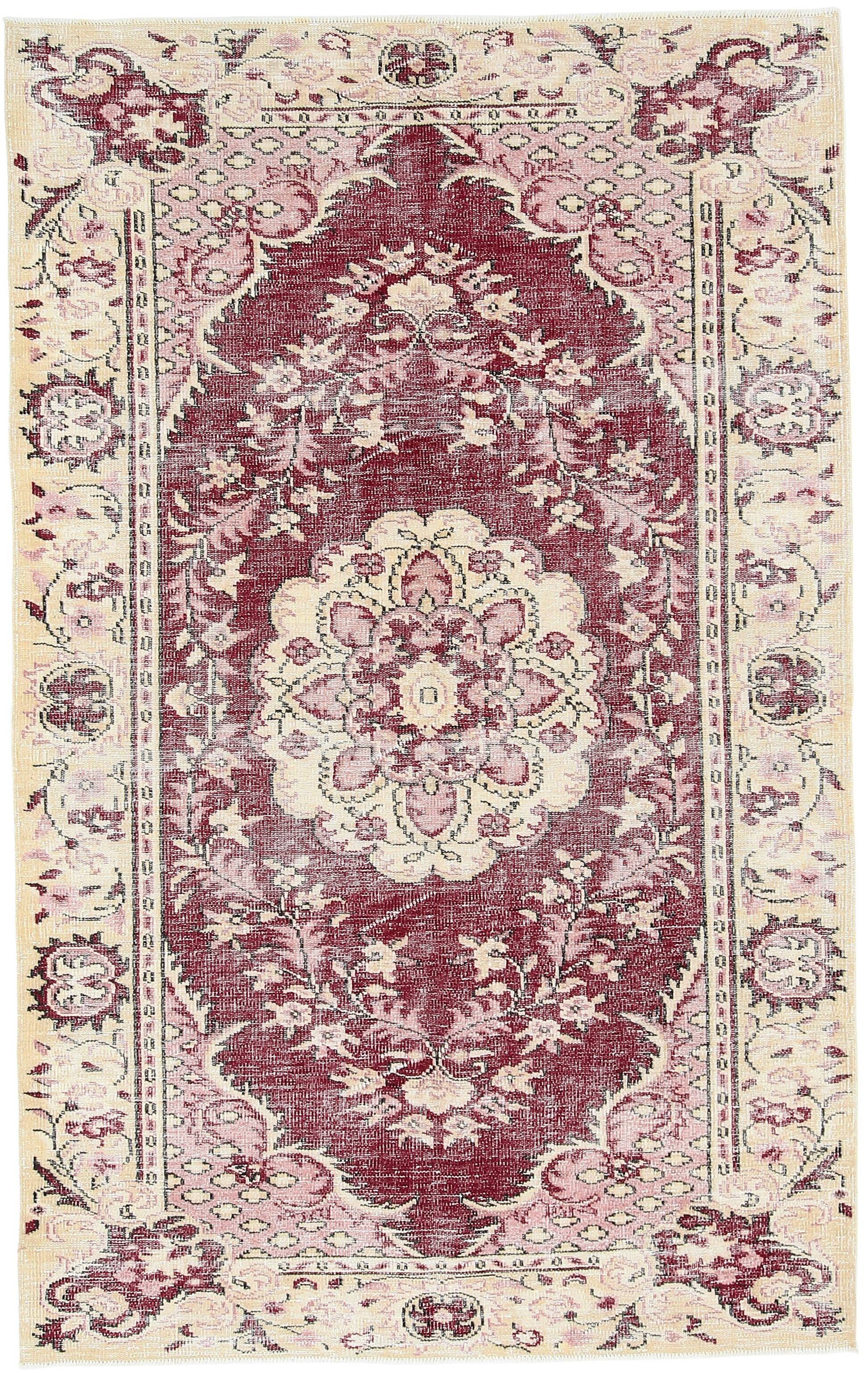 6x9 Rug For Classic Room Burgundy Vintage Persian Rug, 175x282Cm SK5137