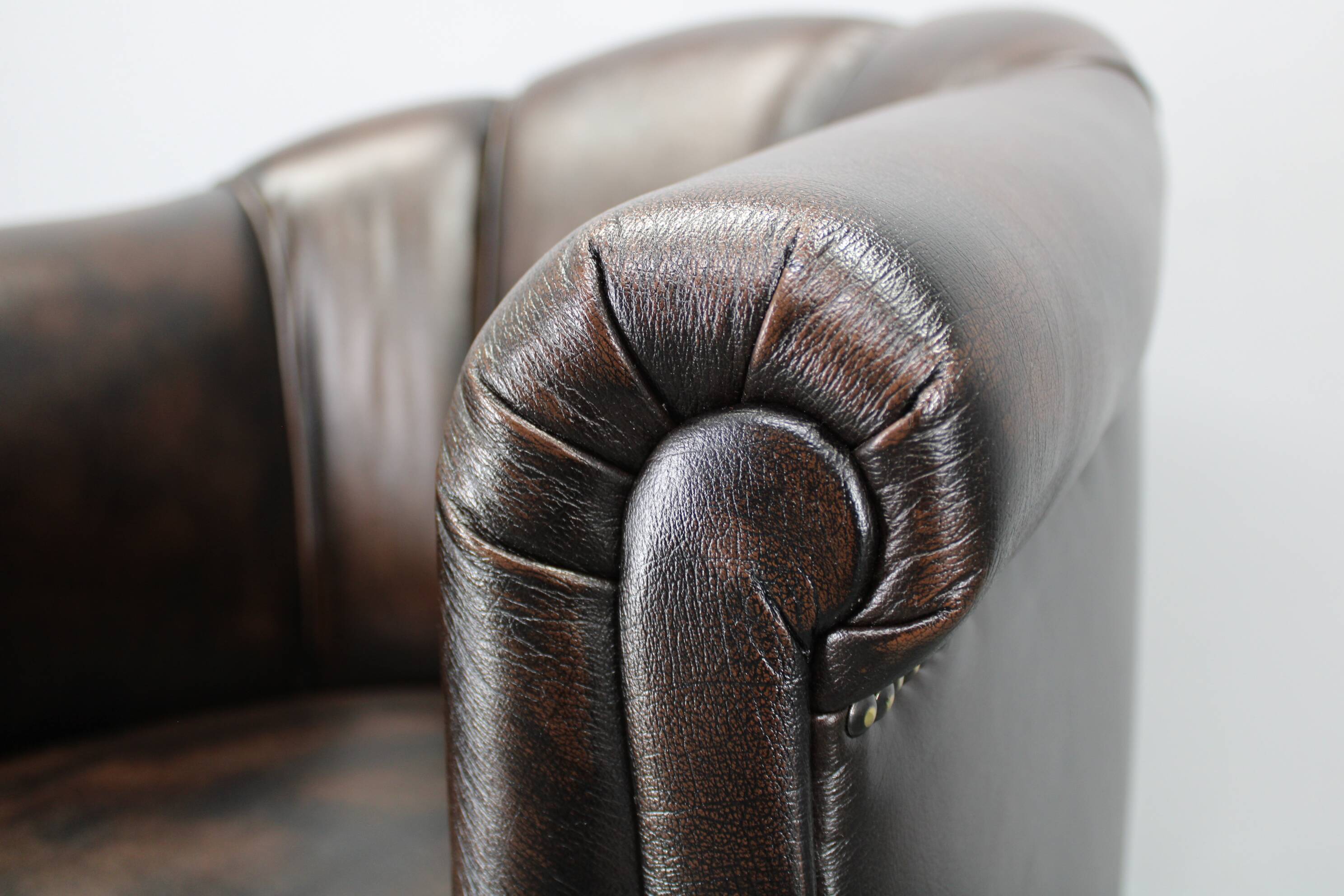 Vintage Leather Armchair, Czechoslovakia