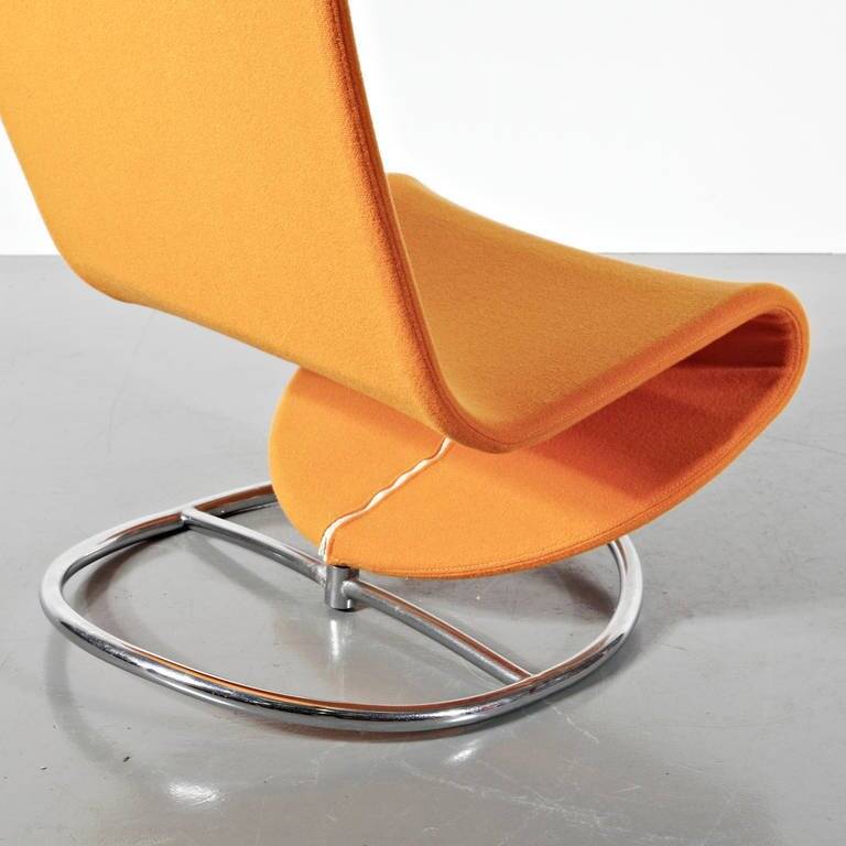 1970s “1-2-3” Rocking chair by Verner Panton for Fritz Hansen, Denmark