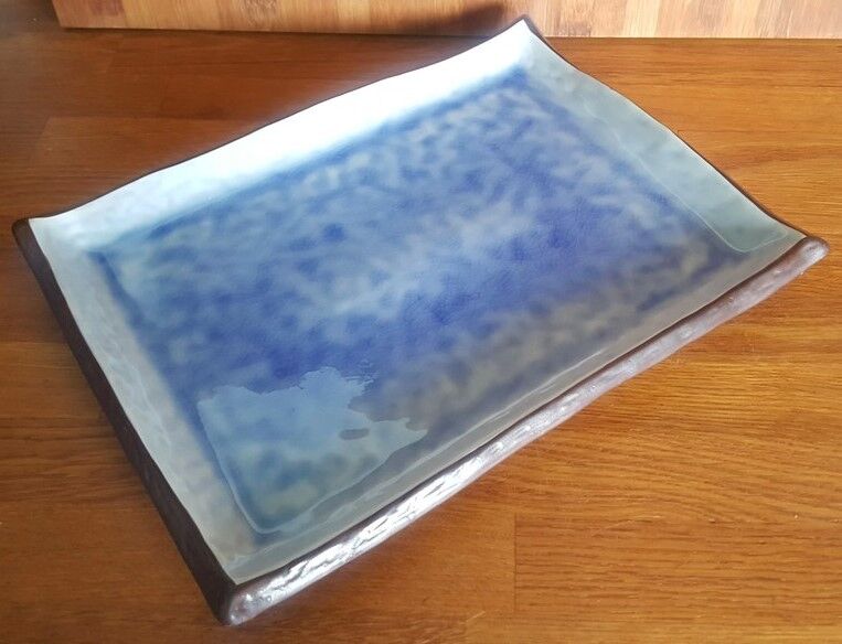 Japanese ceramic dish cracked effect