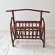 1970s rattan magazine rack