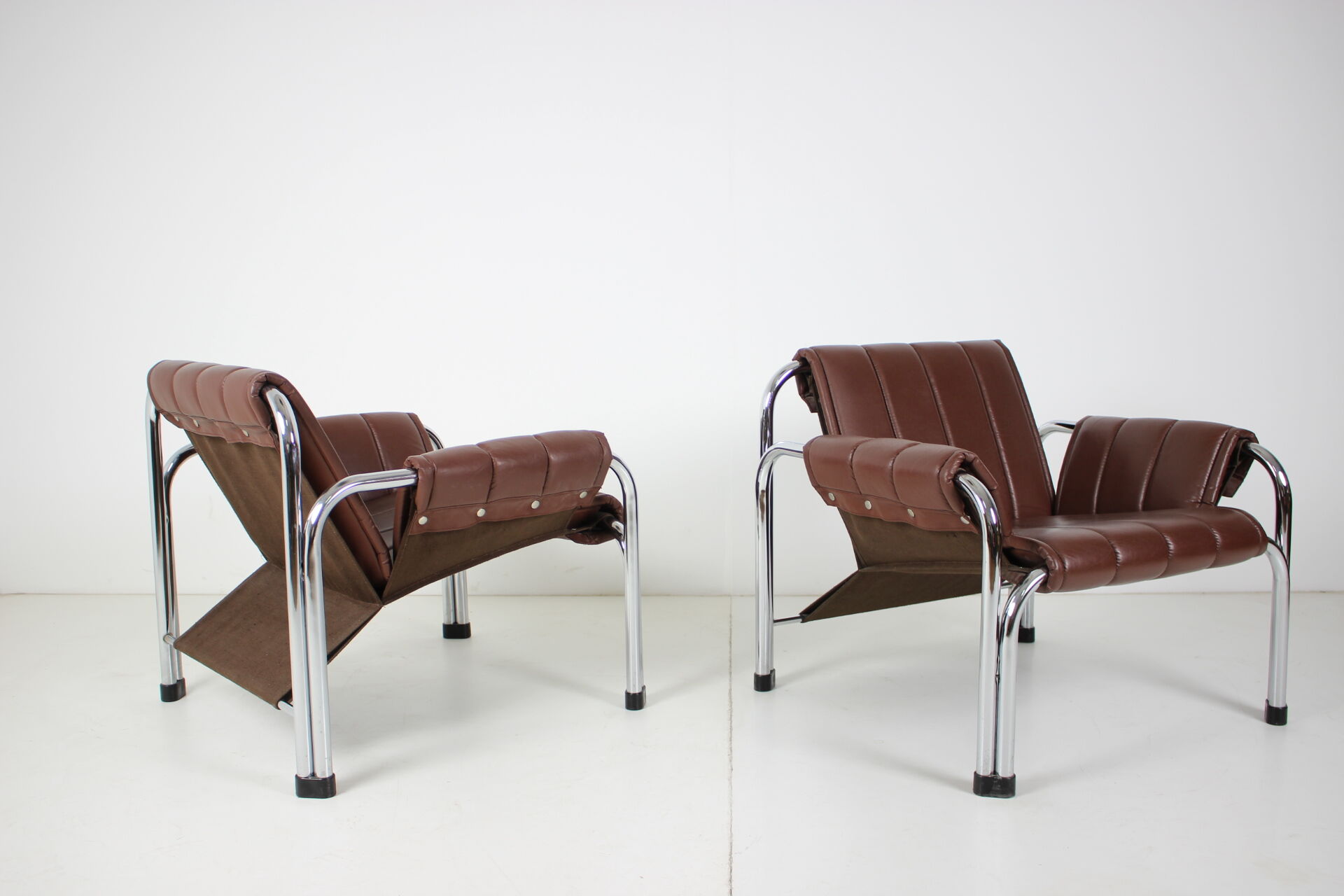 Seven Chrome Armchair Designed by Viliam Chlebo, Czechoslovakia