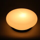 Glass flush mount light czechoslovakia, 1970