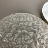 Modernist bubble glass and metal wall light by Doria lights, 1970s, germany