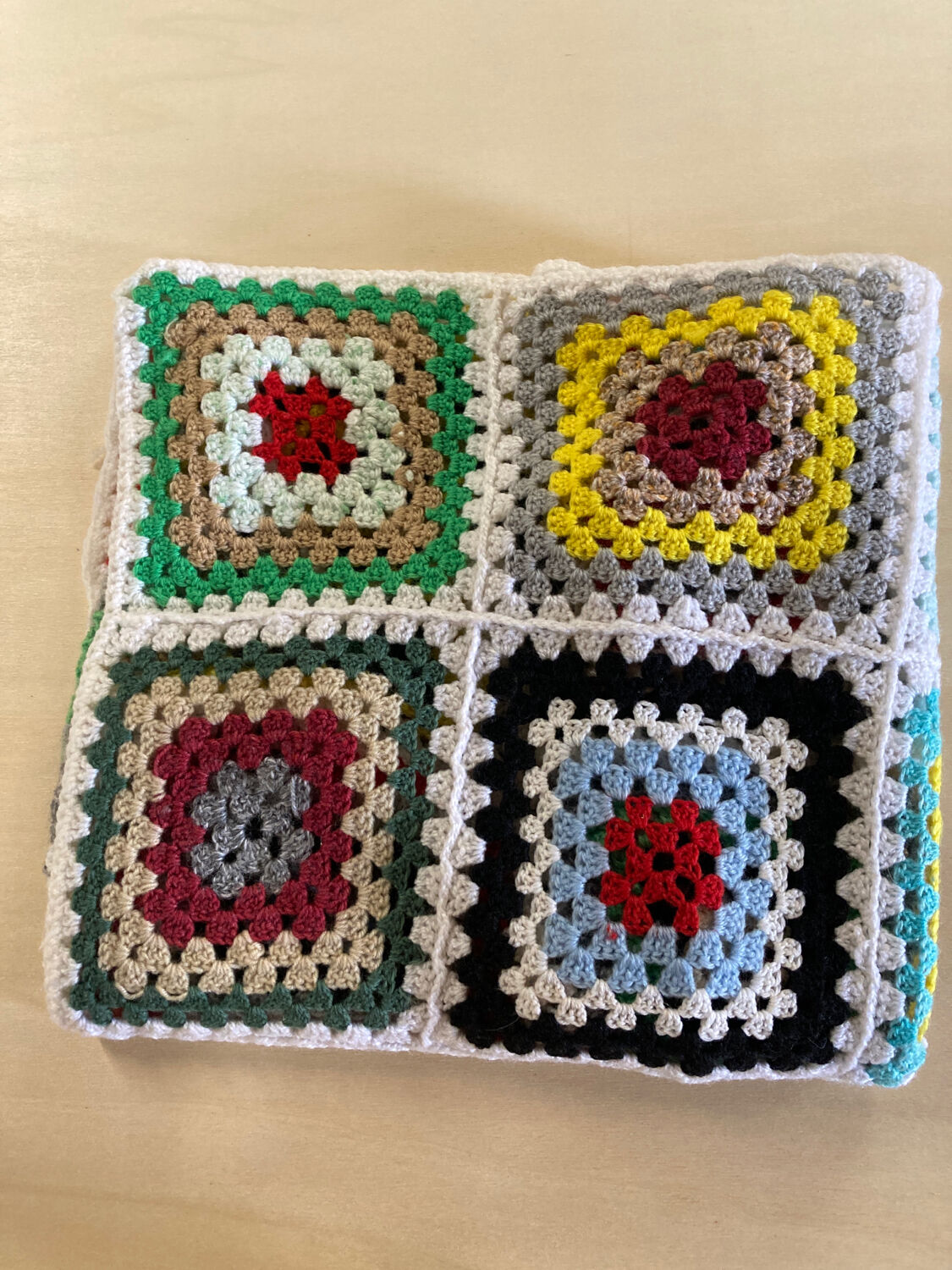 Plaid patchwork chair armchair flower wool vintage