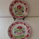 2 assiettes fleuris faïence Choisy le roi