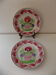 2 assiettes fleuris faïence Choisy le roi