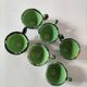 6 mini tasses HB Quimper vert vif
