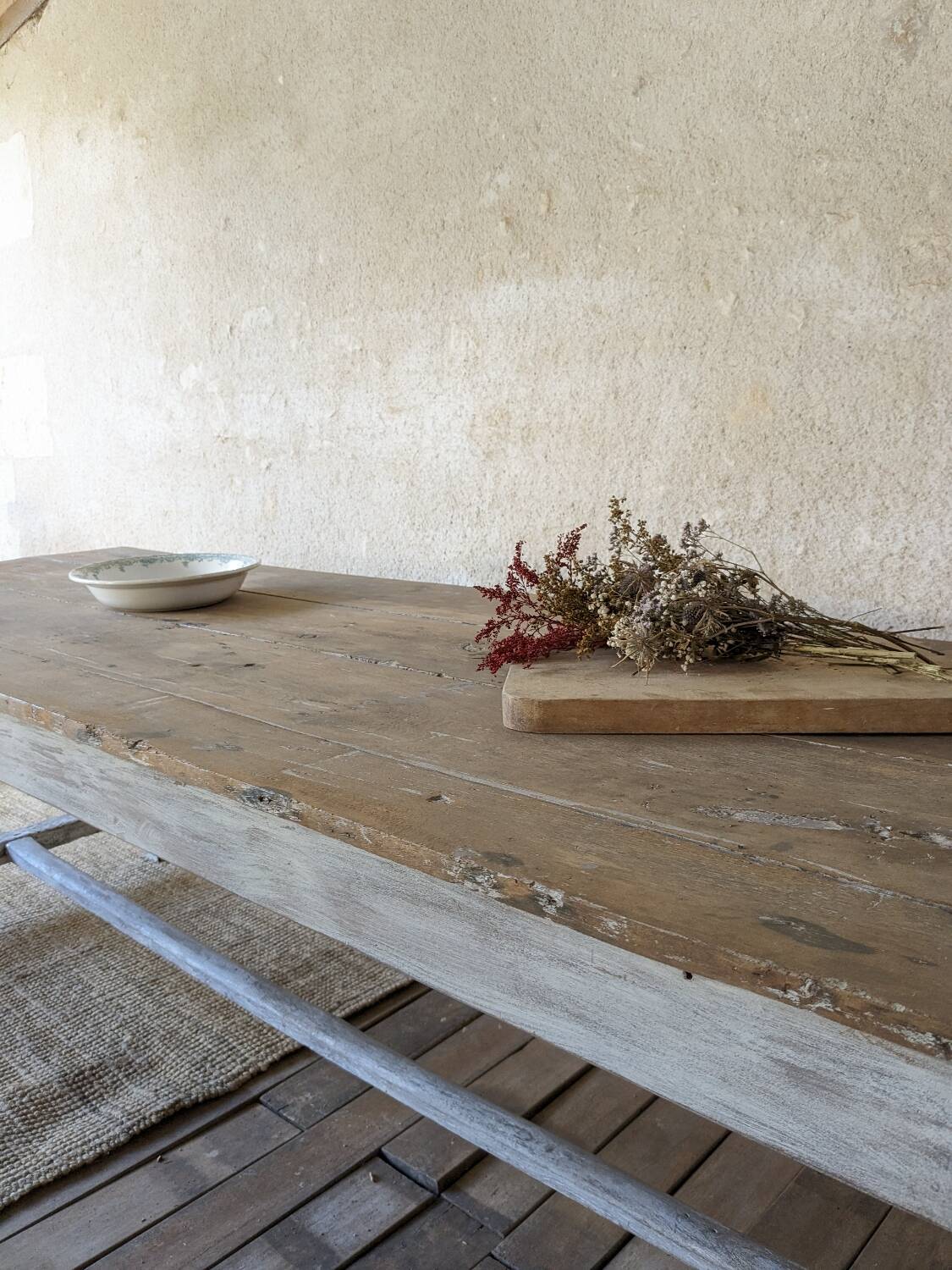 Large farm table for 10 people