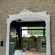 Antique white mirror 218.5cm/123.5cm Napoleon III period fireplace mirror