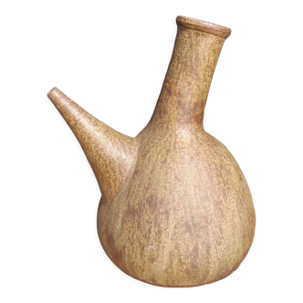 Glazed stoneware wine jug