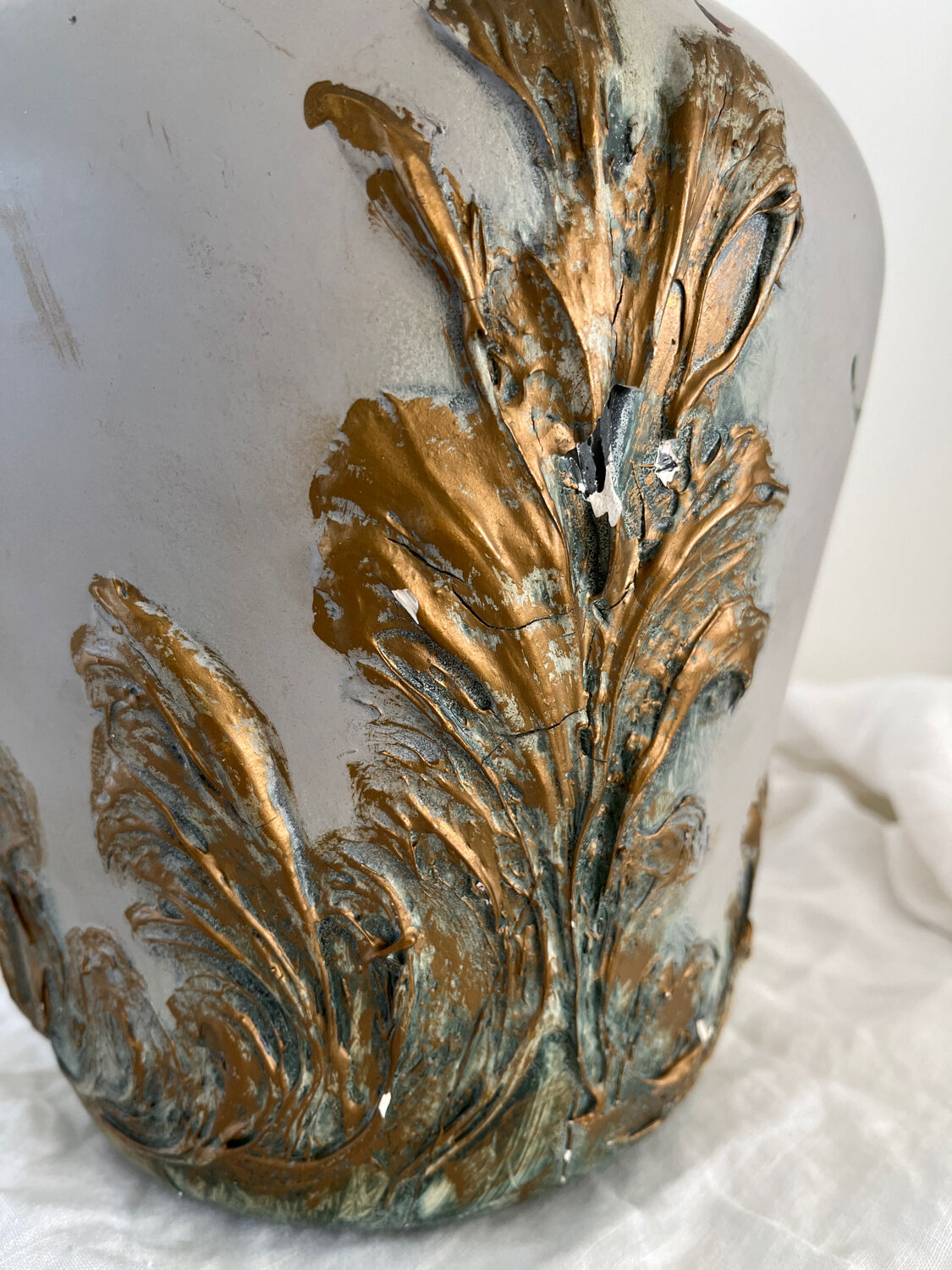 Painted demijohn