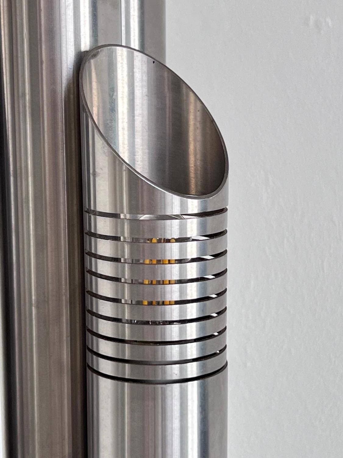 Stainless Steel Floor Lamp by Fontana for Reggiani, Italian Collectible Design
