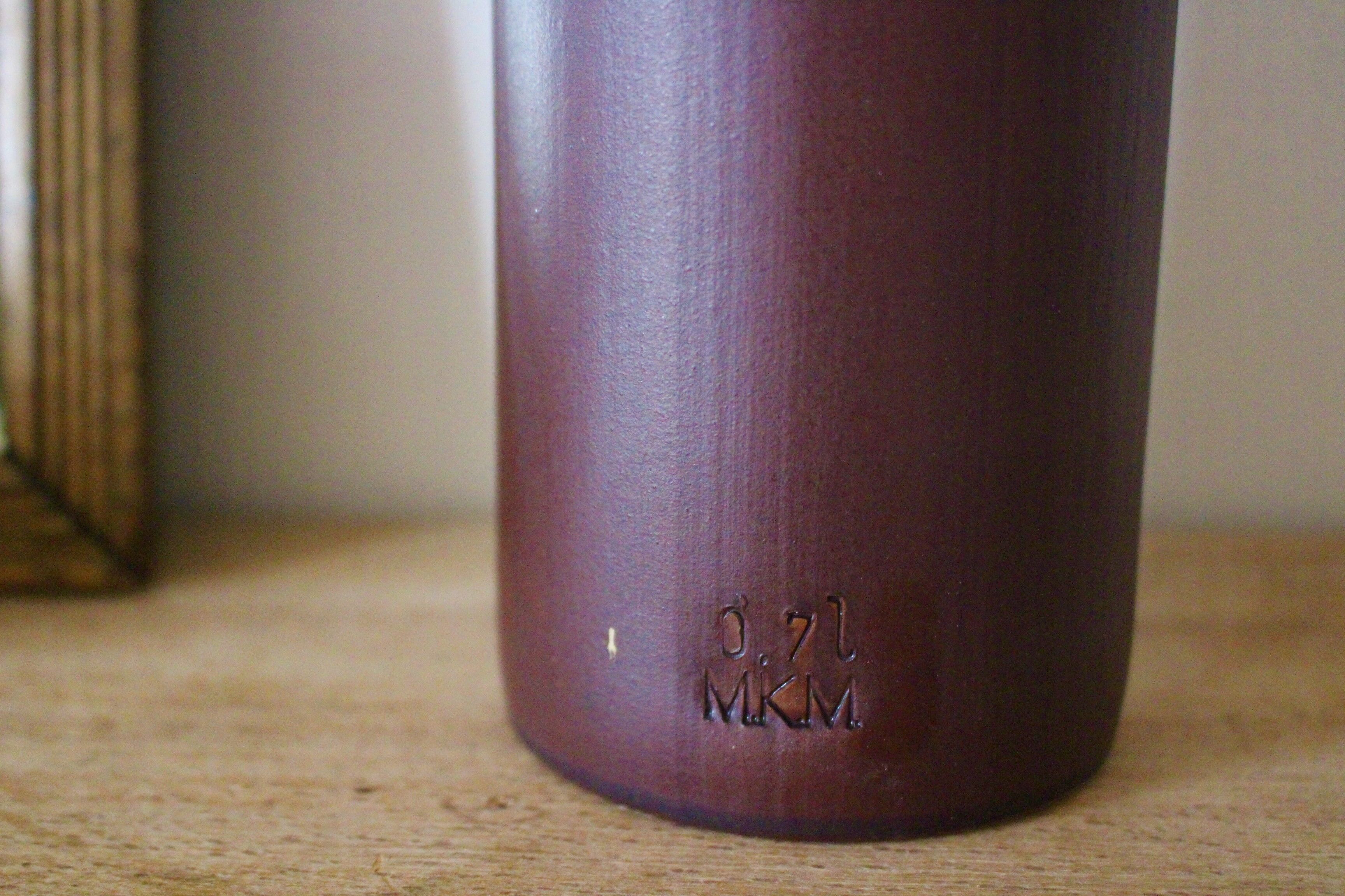 Bottle vintage sandstone brown m.k.m 0.7 l