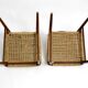 Two original 1960s Wilkhahn chairs made of walnut with wicker cane
