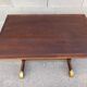 Table bistrot en bois courbé et laiton 1930