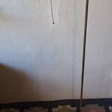 Mid century brass banker's adjustable floor lamp, 1970s