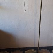 Mid century brass banker's adjustable floor lamp, 1970s