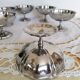 Ice cream or sorbet cups, vintage, in 18/10 stainless steel, ref 2