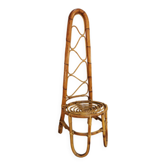 Vintage rattan chair Dirk Von Sliedregt