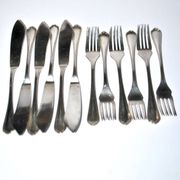 Christofle Spatours 12-piece fish cutlery set: 6 forks + 6 fillet knives