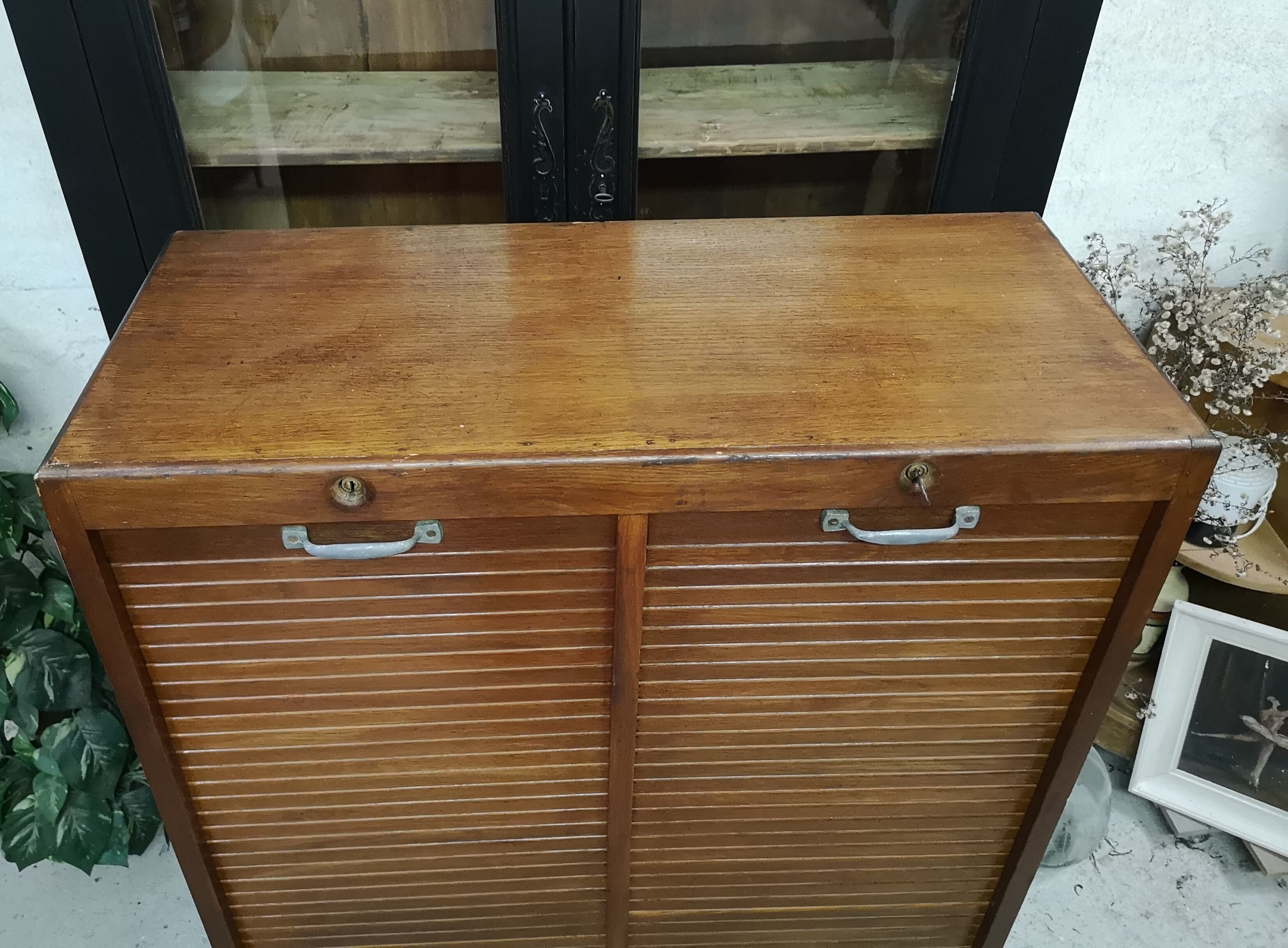 Double curtain binder cabinet 40s