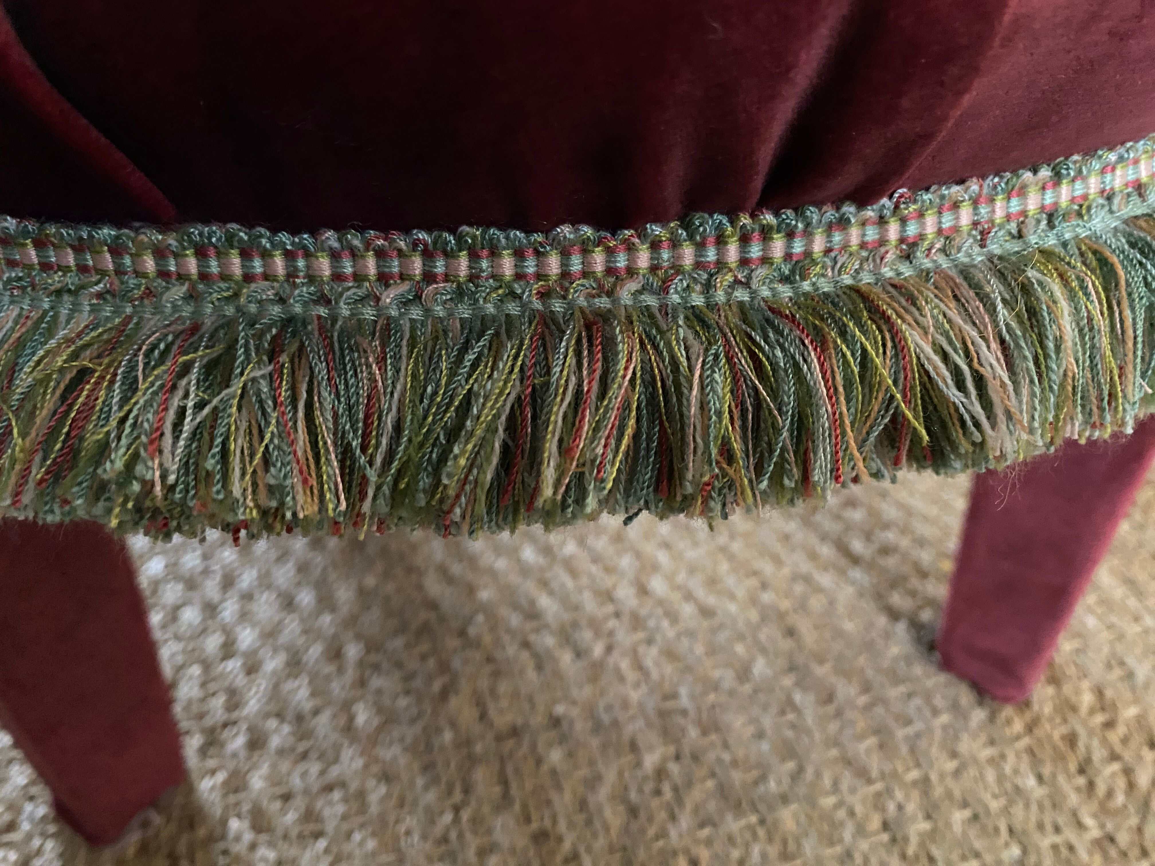 Pouf capitonné