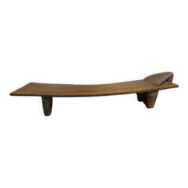 Banc, lit ethnie Sénoufo de Côte d'Ivoire, année 50