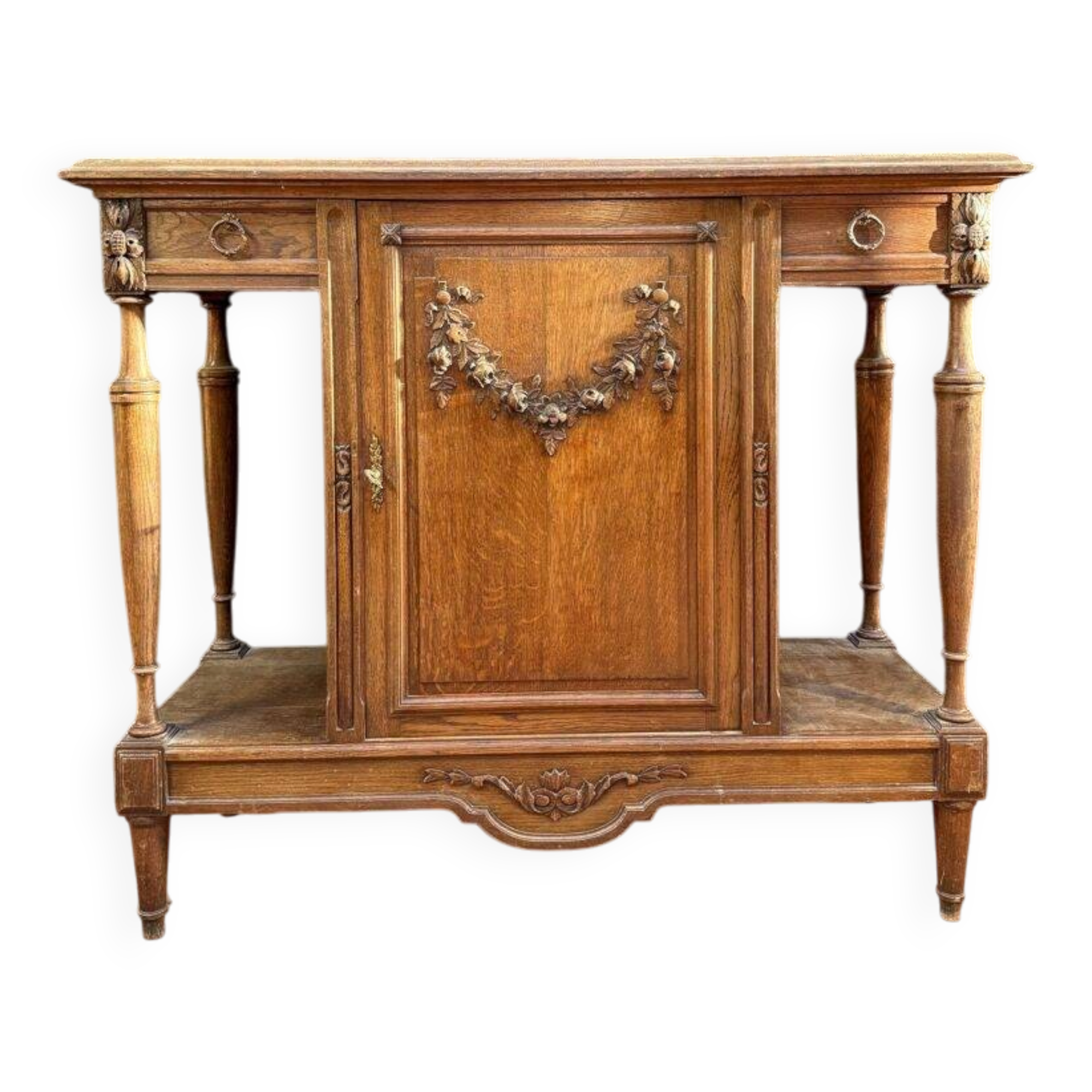 Solid oak sideboard - 1950s