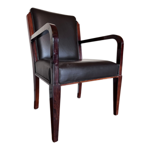 Fauteuil de bureau palissandre - massif