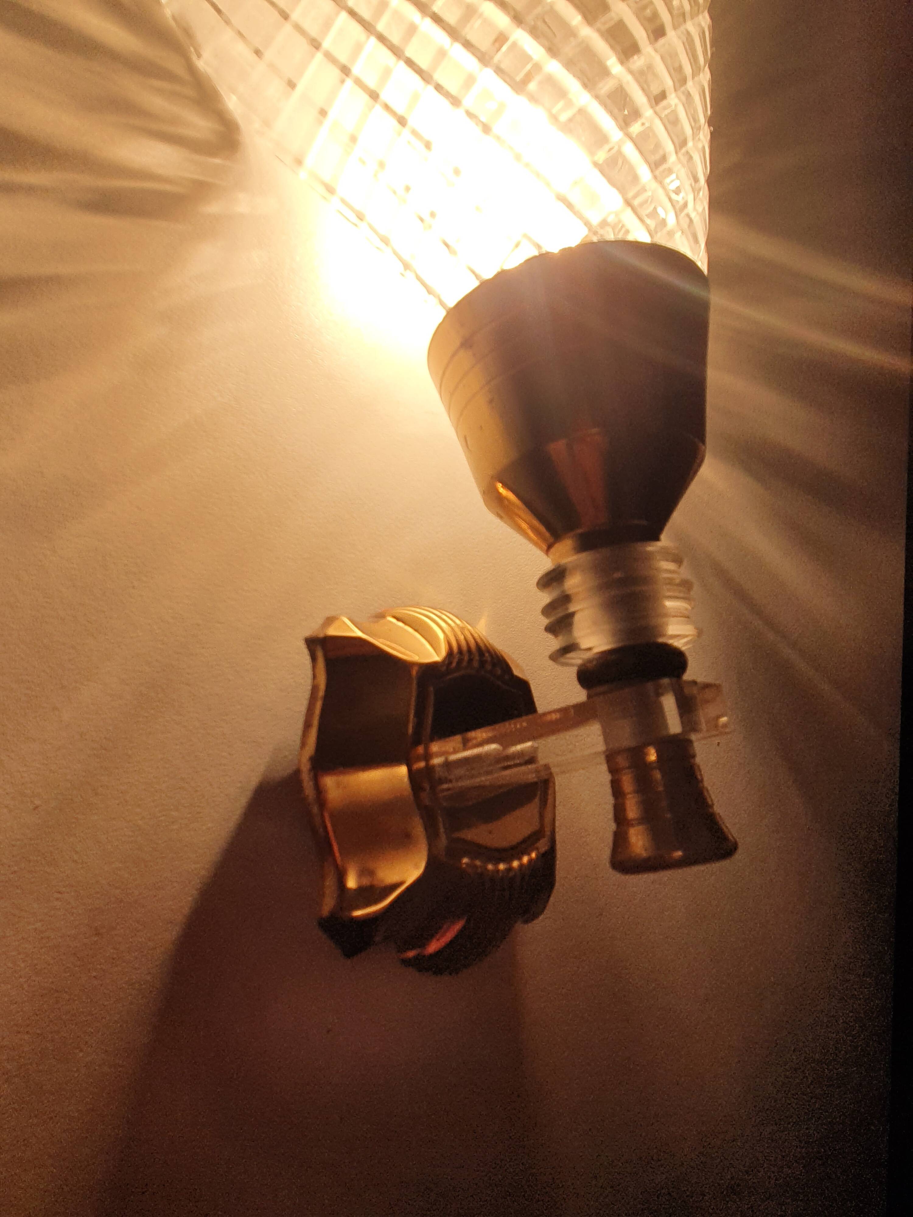 Pair of 50s rockabilly wall lights
