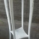 Sellette ancienne en bois peint blanc – H 110 cm