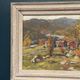 Original Swedish Oil on Panel - "Landscape" by Hundt - Signed - Vintage and Framed - 54 × 45 cm (21.3" × 17.7")