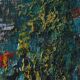 Tableau paysage de l'Isère abstrait 1960 Jean Buffa