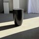 Stool, side table, end table in solid mango wood, cylindrical.