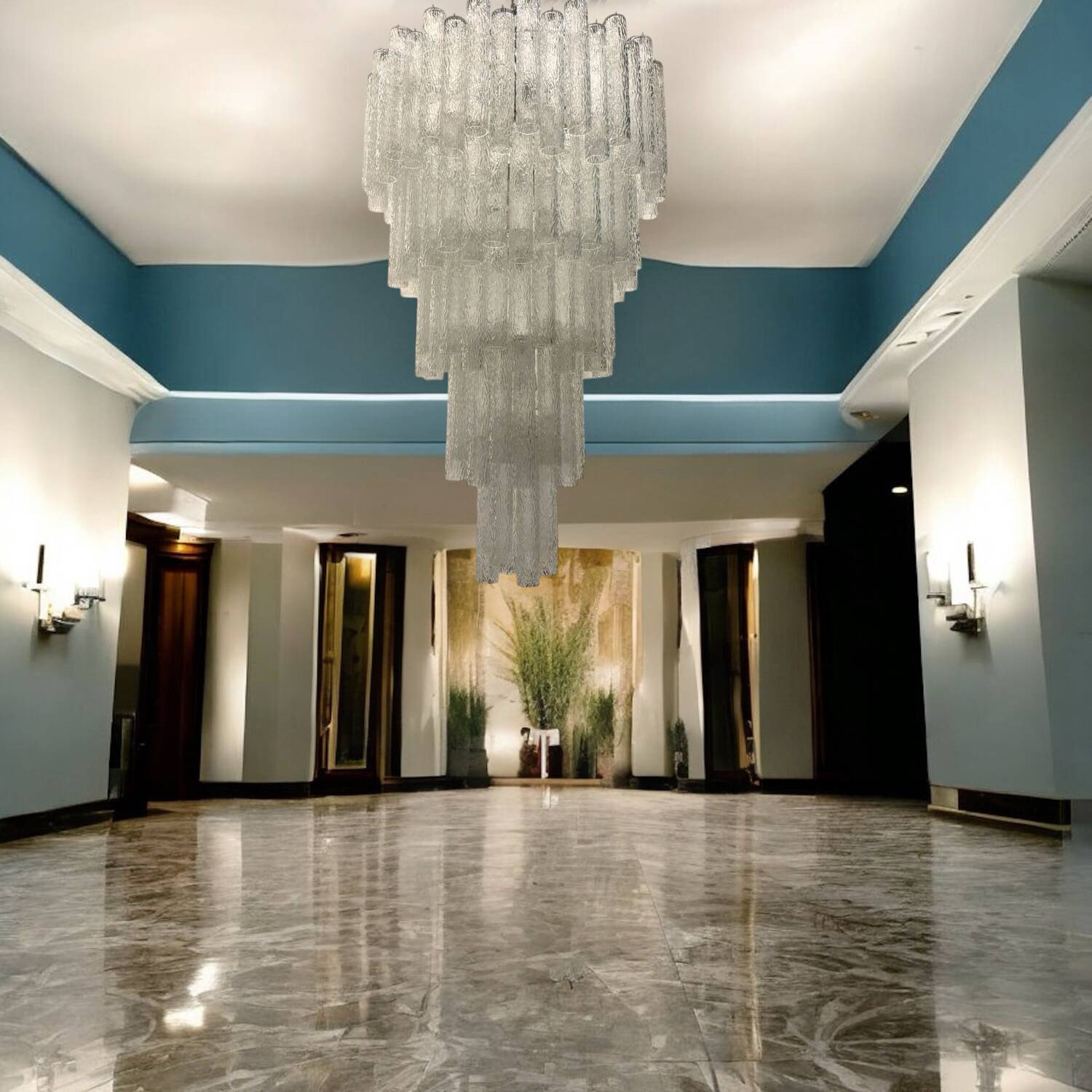 Extra Large Murano Glass Chandelier 1980’s