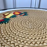 60s wicker style slurry cheese platter