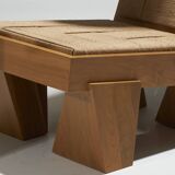 Natural rope block chair