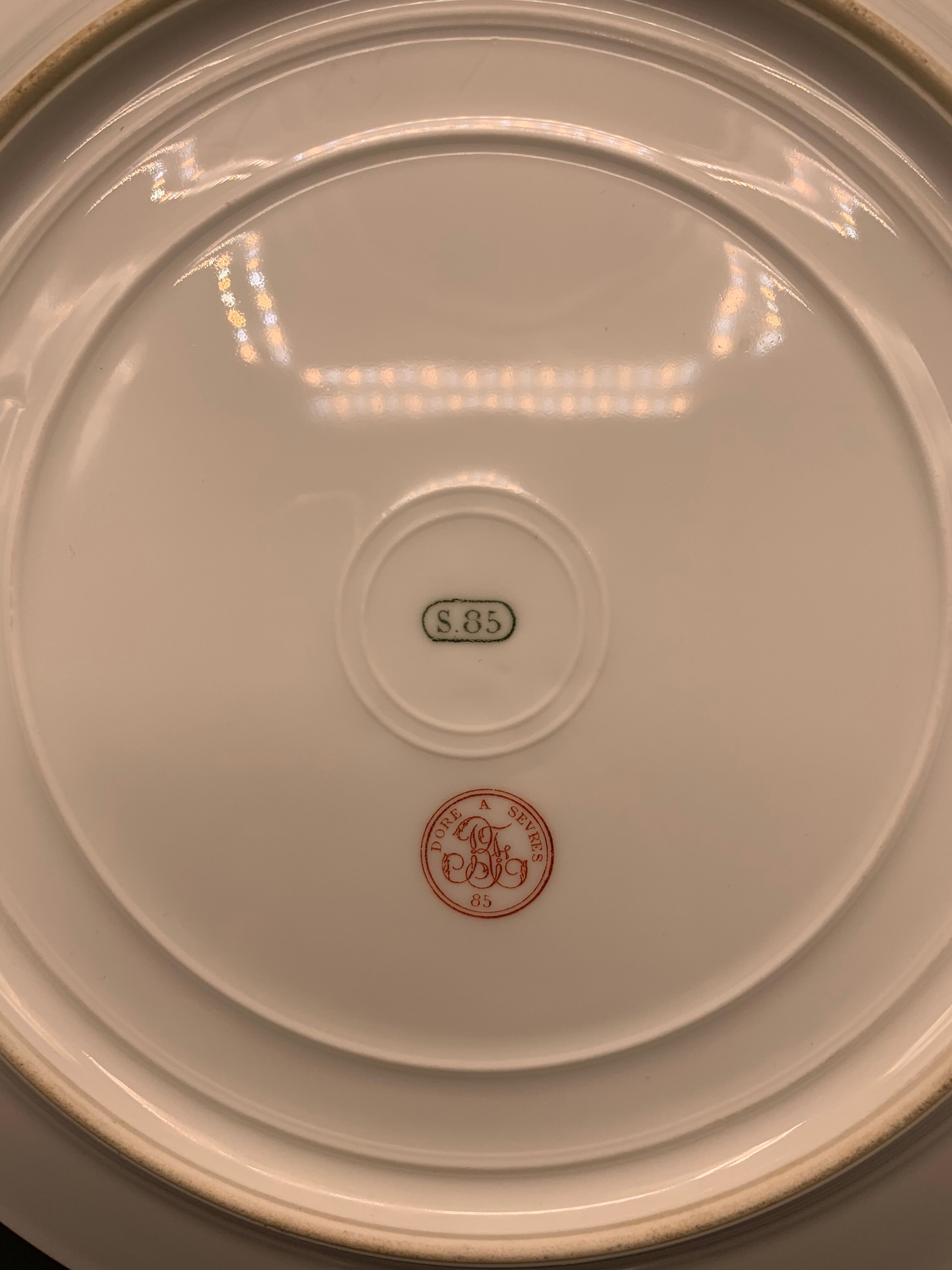 Plate Sevres 1885 - Porcelain