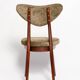 Fauteuil vintage olive vert cœur en velours, Europe, 1960s