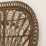 Armchair Emmanuelle Peacock Rattan