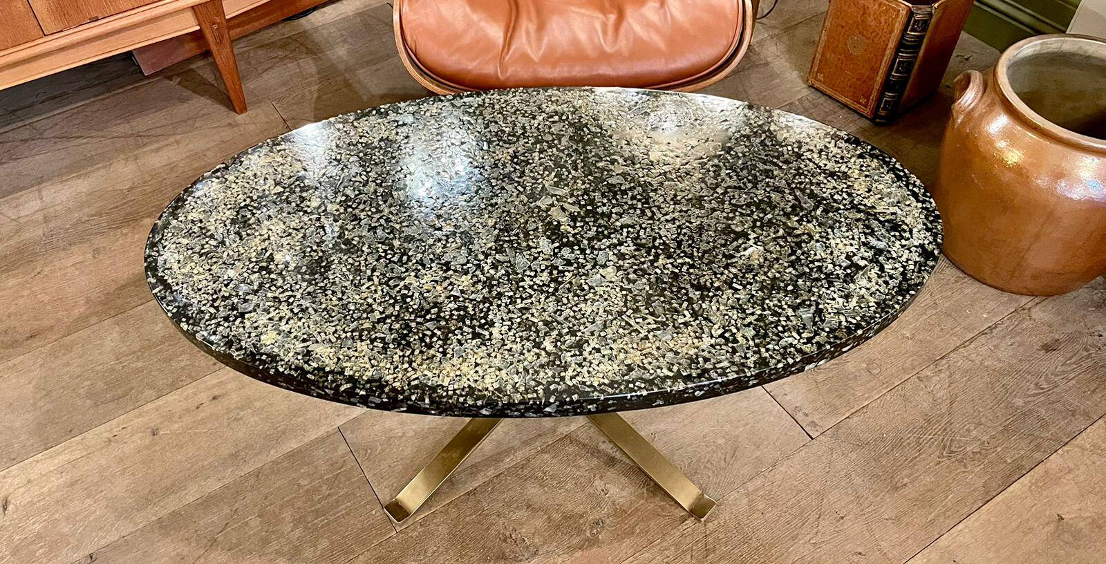 Pierre Giraudon resin coffee table