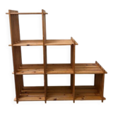 80' pine staircase bookcase shelf