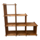 80' pine staircase bookcase shelf